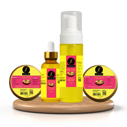 Ac Zainah Naturals Acne, Glow & Cleanse Set – 3-in-1 Skincare Solution