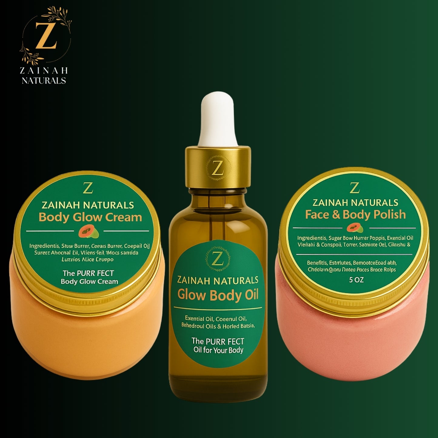 Ab Zainah naturals Body glow set!!!