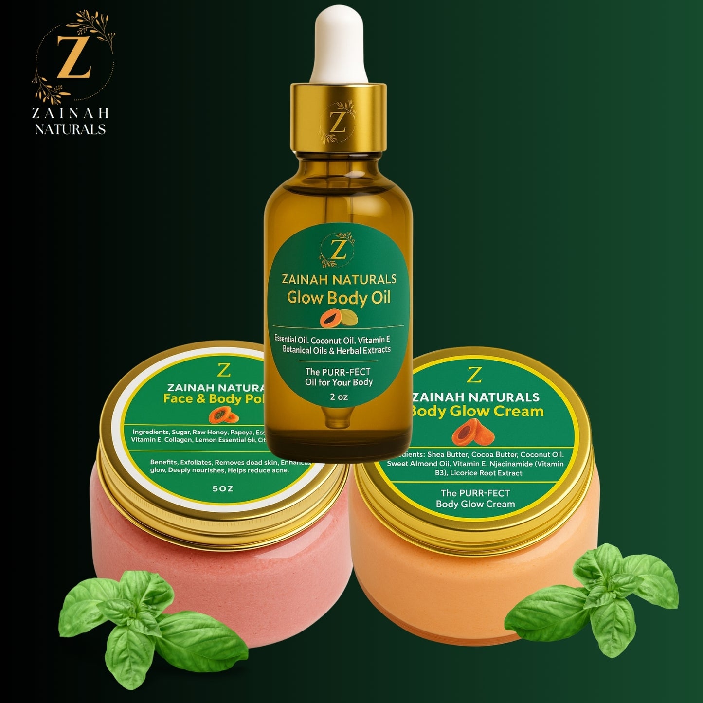Ab Zainah naturals Body glow set!!!