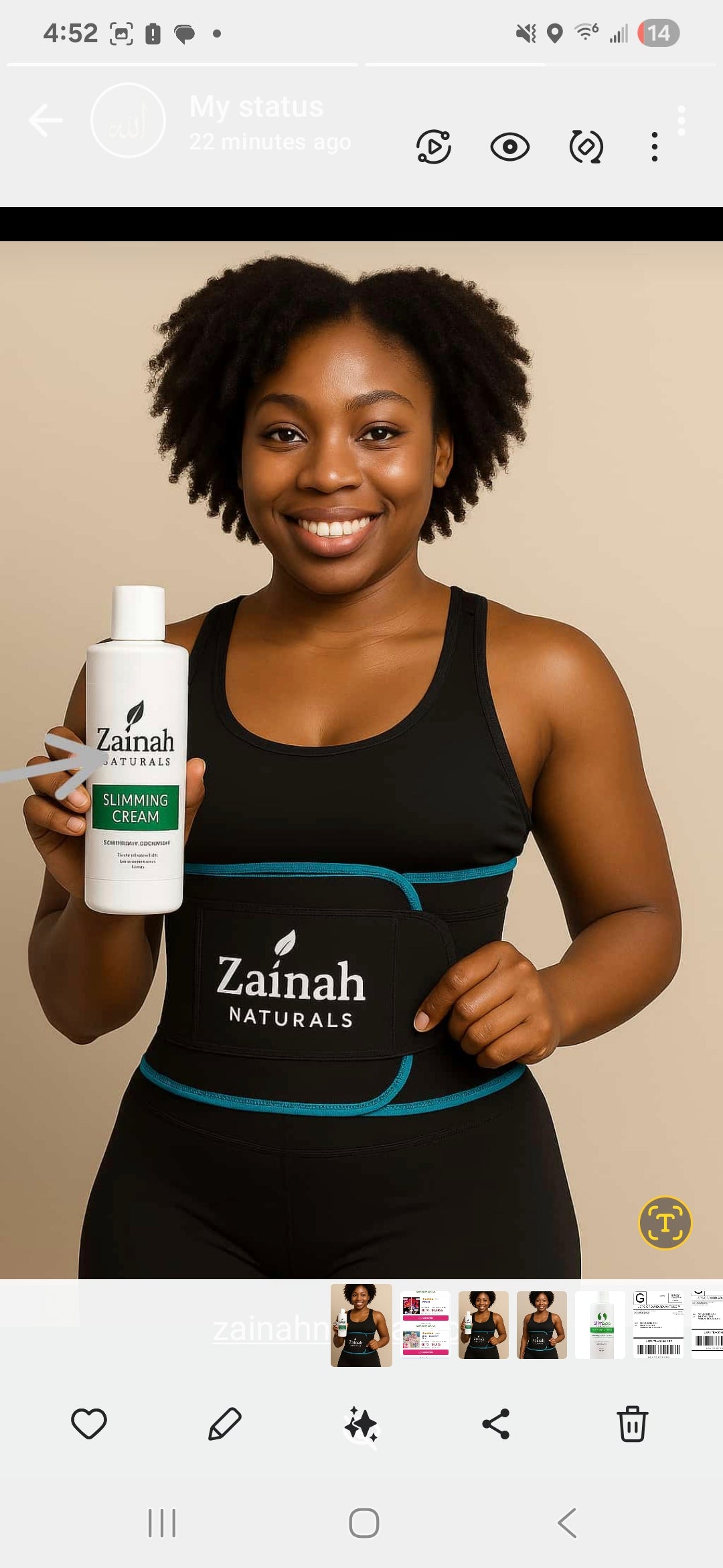 Thermal Slimming belt and Slimming cream