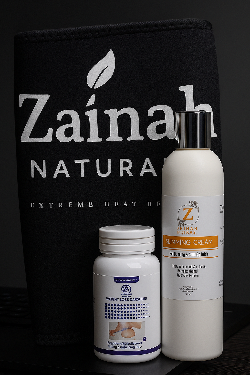 Zainahnaturals Slimming Combo 3 in 1 belt,cream,capsules