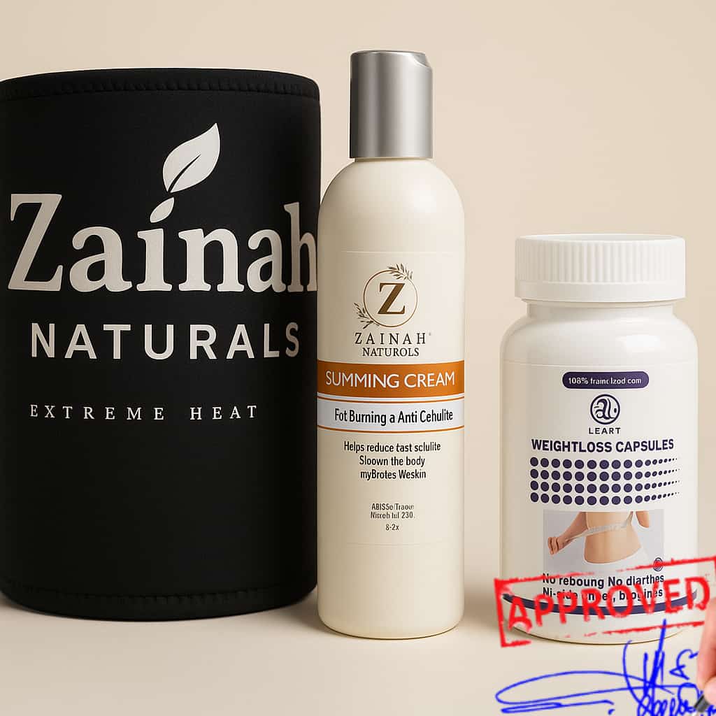 Zainahnaturals Slimming Combo 3 in 1 belt,cream,capsules